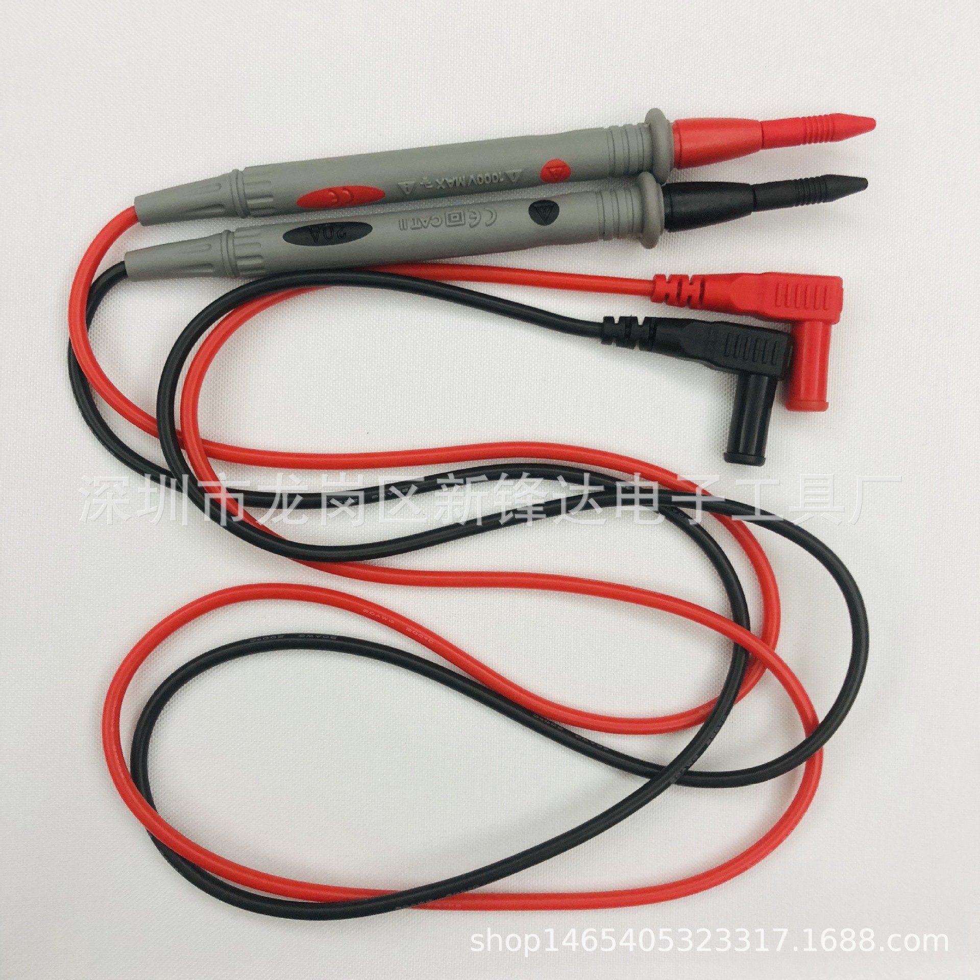 镀金特尖表笔线20A 万能通用数字检测  3020硅胶表笔线  批发