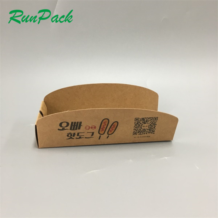 深圳外卖一次性牛皮纸热狗盒鸡翅鸡块食品包装盒鸡米花小吃船盒