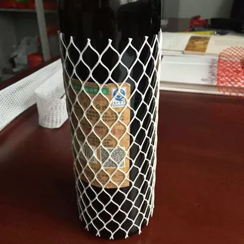 Защитный сетчатый чехол для винной бутылки противоударный анти-царапин PE винная бутылка сетчатый чехол для упаковки нейлон пластиковый сетчатый чехол для винной бутылки