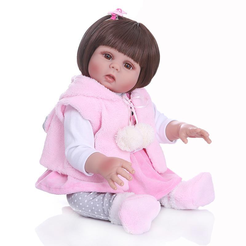 NPK simulación completa muñeca de silicona se puede cambiar y baño regalo del día los niños 1733
