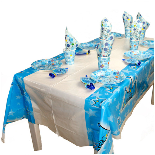 Birthday party tablecloth Family hotel camping barbecue tablecloth disposable plastic polka dot tablecloth