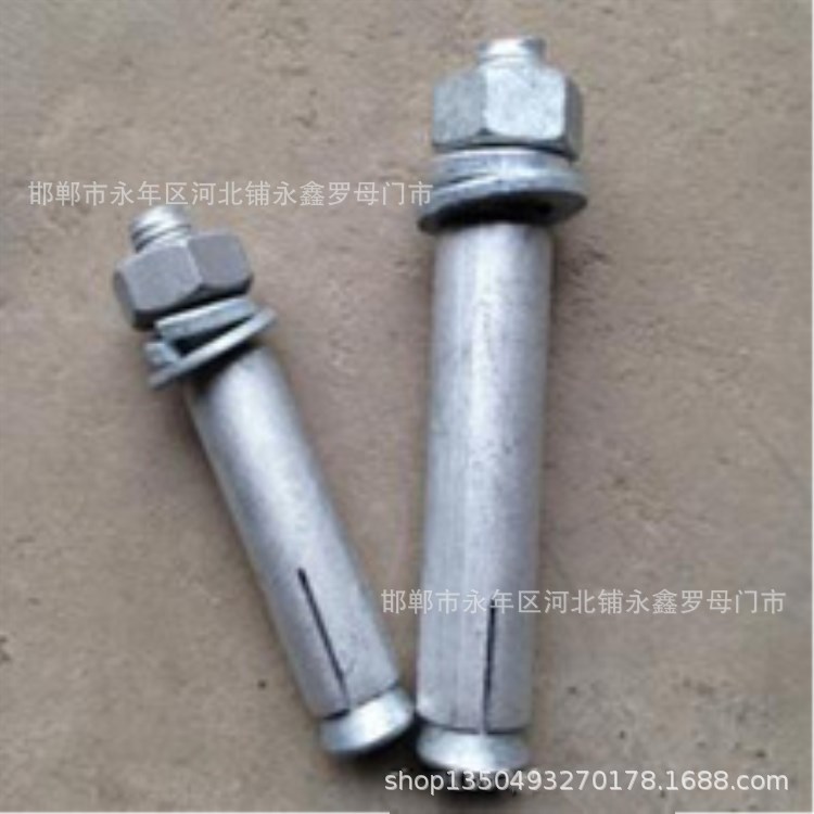 热镀锌膨胀螺栓 8*80膨胀丝  8*100热镀锌膨胀栓 热浸锌膨胀螺丝