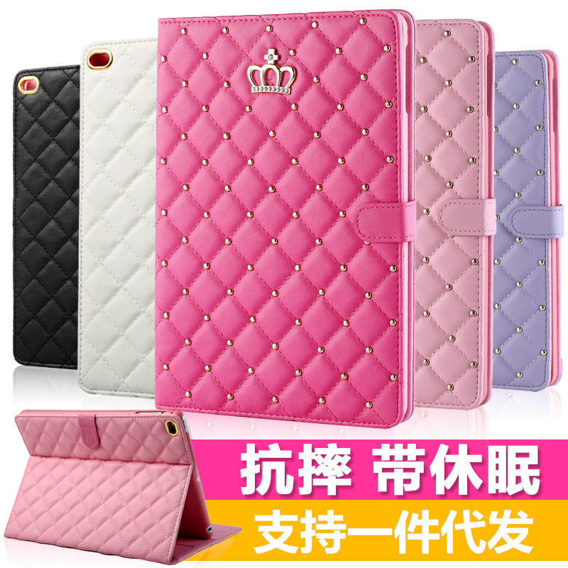 For new ipad8 buckle Crown protective case 10.2 all-inclusive air4 leather case mini5 Diamond drop-resistant case For new ipad8 buckle Crown protective case 10.2 all-inclusive air4 leather case mini5 Diamond drop-resistant case