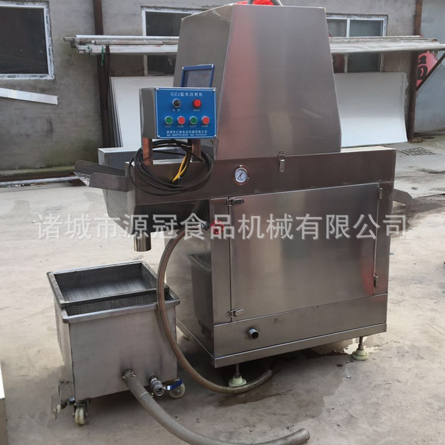 全自动盐水注射 鸡鸭鹅盐水注射机 牛肉腌渍料注入机人性化设计