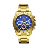 Quartz golden watch for leisure for beloved, city style