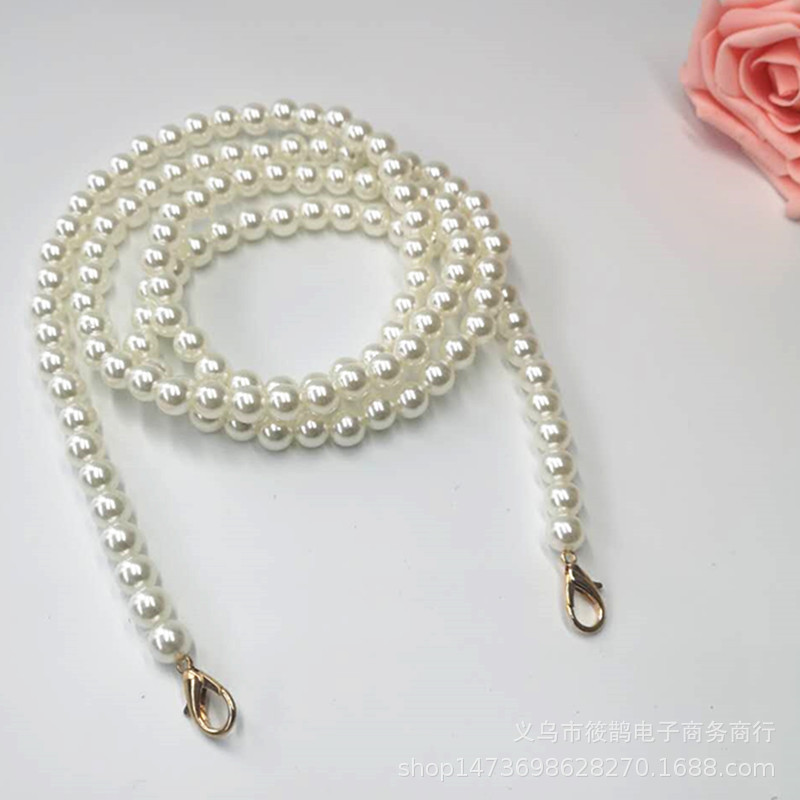 Hand-woven personalized bag chain pearl bag accessories all-match portable shoulder crossbody bag Pearl Chain