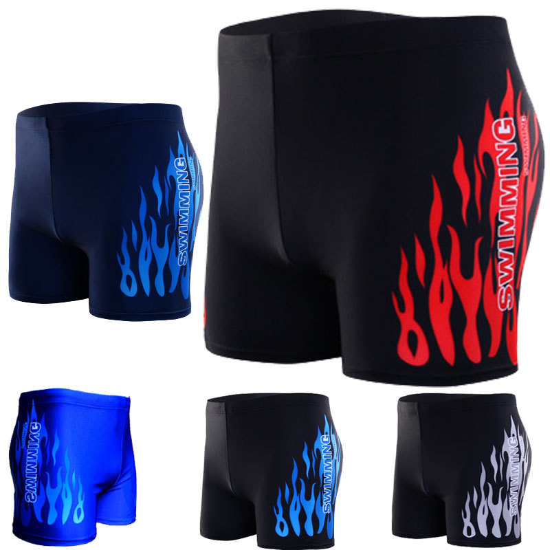 Popular Swimming Trunks for Sale Flame Swimming Trunks Men's Swimsuit Swimming Trunks Wholesale Swimming Pool Beach Comfortable Quick-Drying Swimming Trunks