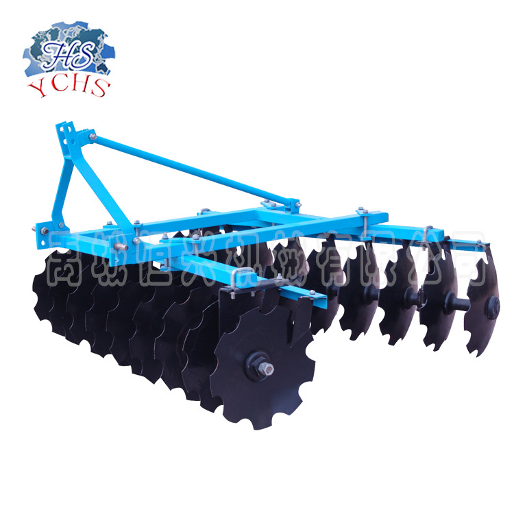 恒兴批发农用拖拉机圆盘耙轻耙1BQX农业配件拖拉机悬耕地机械