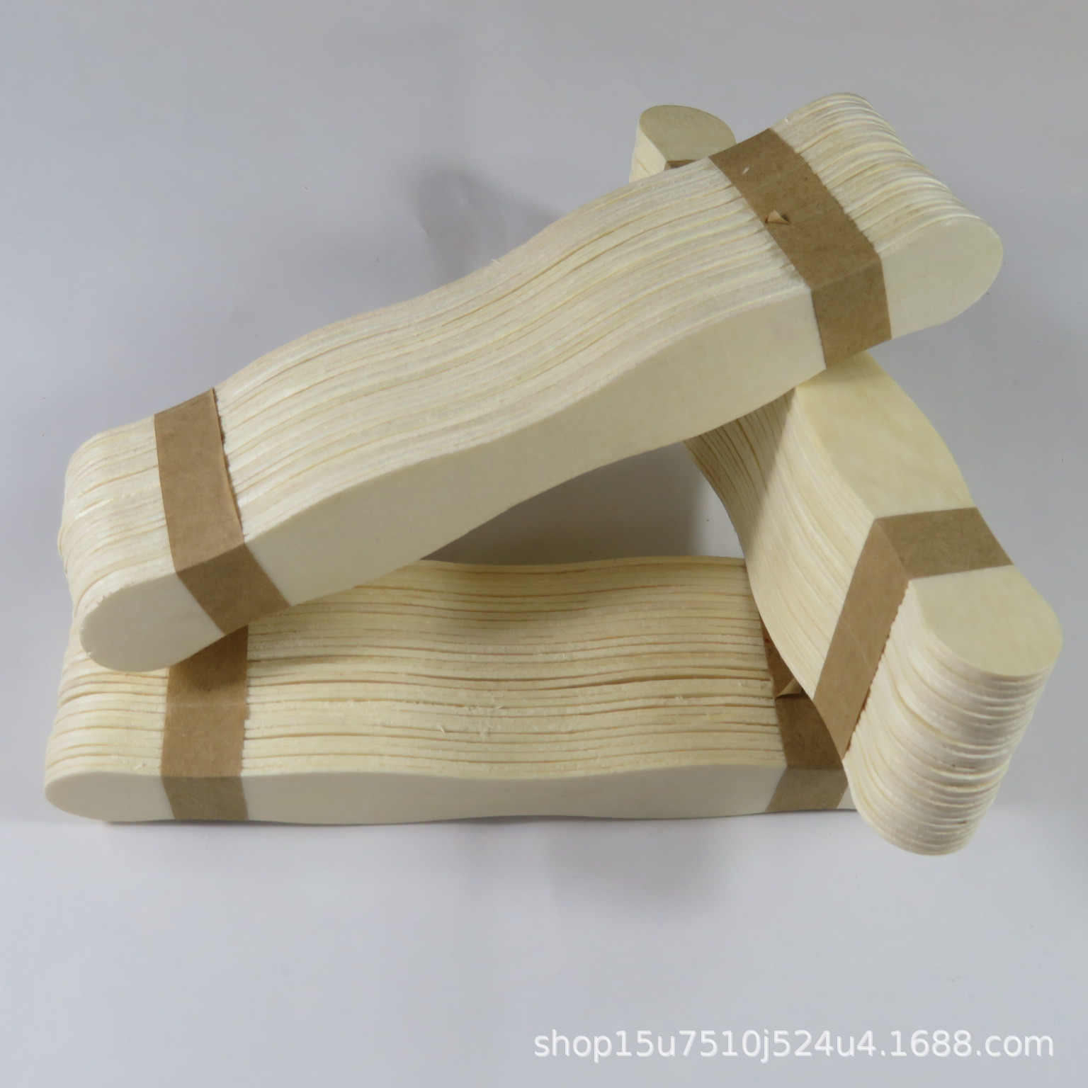 Factory wholesale large wooden sheet 203mm fan handle fan rib stick wave board popsicle stick large wooden sheet