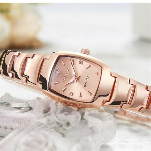 Fashion Diamond-embellished Women's Automatic Watch for Students, Waterproof and Dropshipping