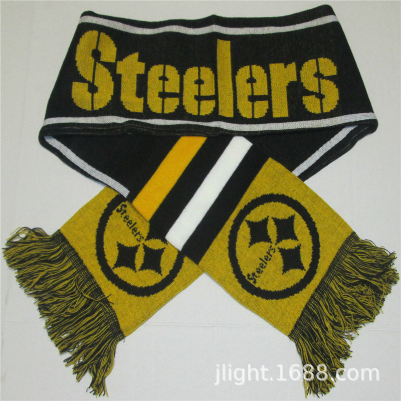 Soccer Fans Scarf Knitted Letter LOGO Knitted Jacquard Scarf Sports Gift Tassel Wool Fans Scarf