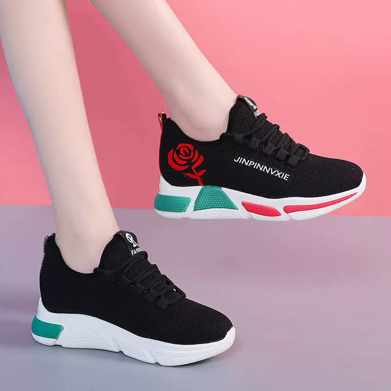 Производители поставляют старую Пекинскую тканевую обувь, студенческую осеннюю новую сетку, красные повседневные кроссовки на толстой подошве, женские кроссовки