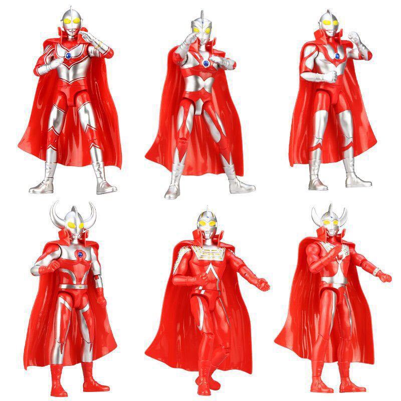 Jinjiang Genuine Ultraman Toy with Multiple Movable Joints, Collectible Figure, Display Model, First Generation Seven