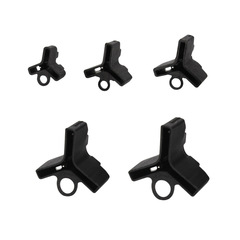 Weihe Black Three Hook Covers Fishhook Protective Cover Three Anchor Hook Covers 1#2#3#4#5# Hook Protector Accessories Wholesale
