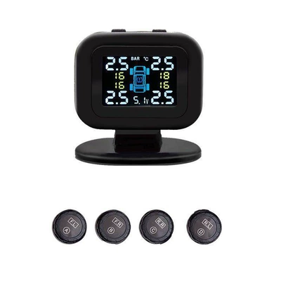 Q2 Cross-Border Car Tpms Mini Car Tire Pressure Monitor Temperature Monitor External Tire Pressure Detection System (Tire pressure monitoring system)