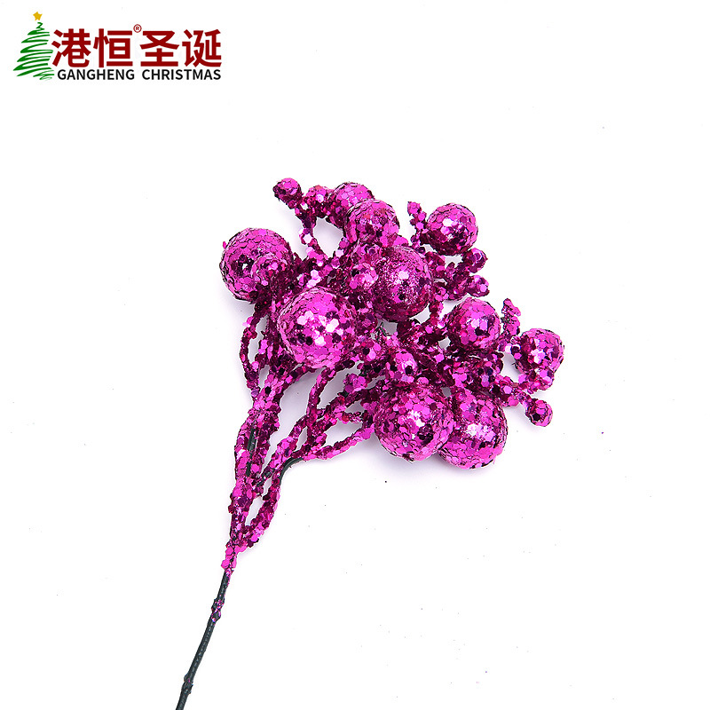 Arreglo de frutas de Navidad espuma de simulación polvo de oro Cadena de frutas de Navidad guirnalda de árbol de Navidad DIY accesorios decorativos arreglo