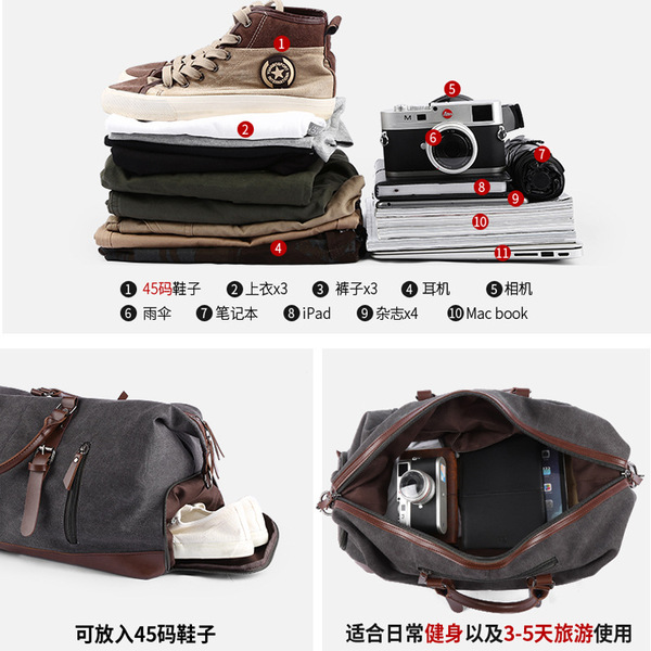Retro linen bag