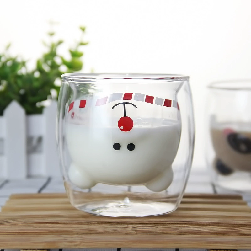 Creative cartoon coffee glass, with little bears