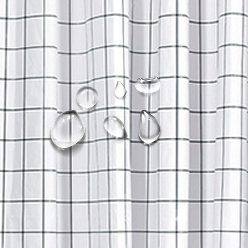 Cross-border Amazon PEVA shower curtain bathroom bathroom partition curtain waterproof and mildew-proof lattice shower curtain manufacturer