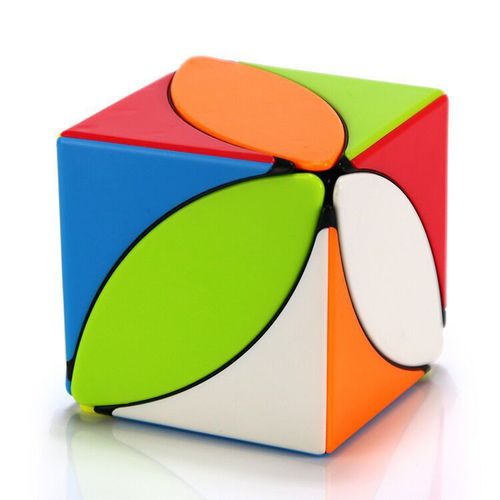 Printed LOGO solid color maple leaf pan-new special-shaped Rubik's Cube Pyramid 223 Magic Box