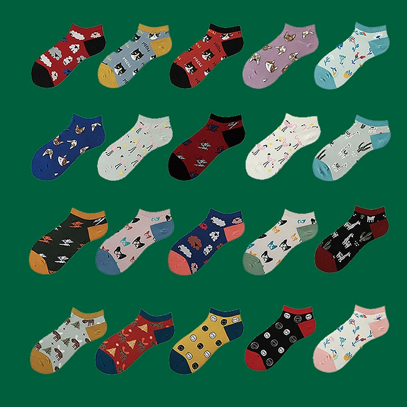 Женские носки Tide Ship? Creative solid color boat socks boutique socks long -term replenishment socks wholesale
