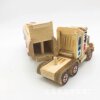 Wooden petrol truck, car model, piggy bank, toy, jewelry