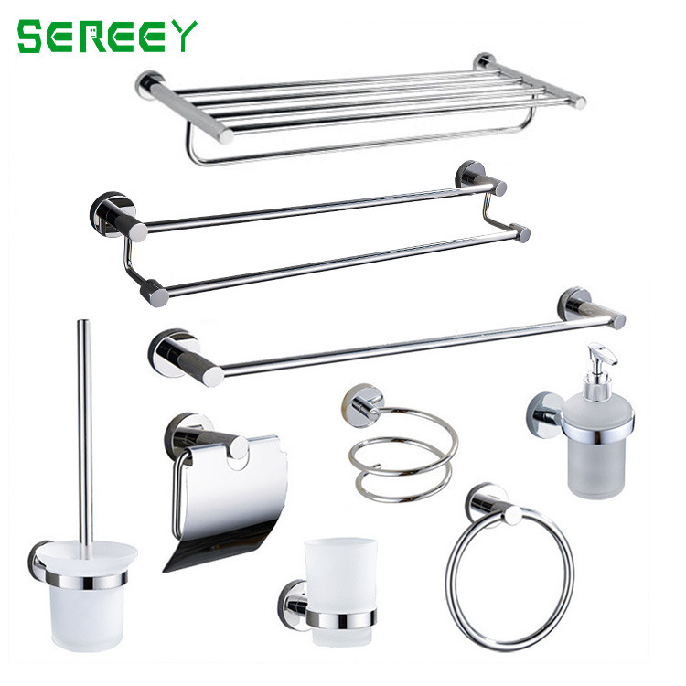 Stainless Steel Bathroom Towel Rack Bathroom Kit Pendant Towel Rack Set Towel Bar Storage Rack Cross-Border Supply Stainless Steel Bathroom Towel Rack Bathroom Kit Pendant Towel Rack Set Towel Bar Storage Rack Cross-Border Supply