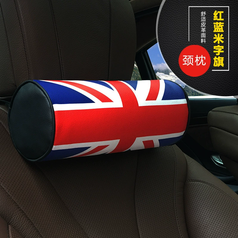 Оптовая продажа мультфильм цилиндрическая подушка для шеи подушка для автомобильных принадлежностей Кожа подушка для автомобильных автомобилей
