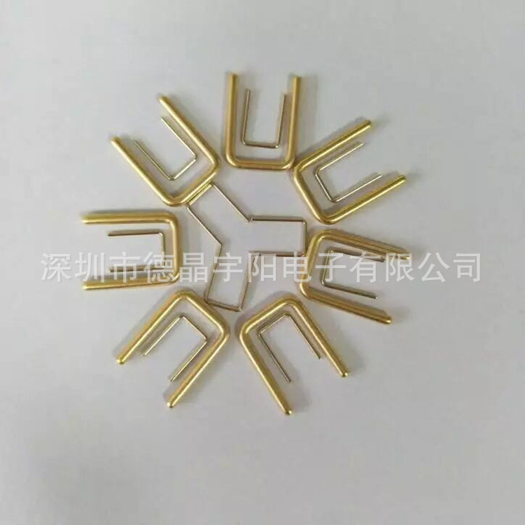 工厂供应0.6 0.8 1.14 四方针 U型针 T型导针 折弯L针接线端子