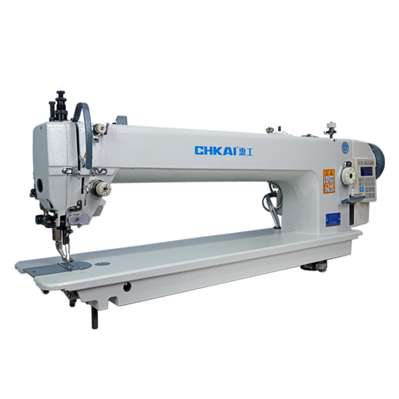 Máquina de coser computarizada de brazo largo para materiales gruesos, cuero para asientos de automóviles, máquina de coser industrial DY, máquina semiautomática, máquina especial industrial para materiales gruesos.