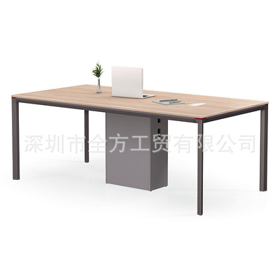 深圳直供现代办公室家具长方形会议桌4-8人办公室培训桌带抽屉桌|ms