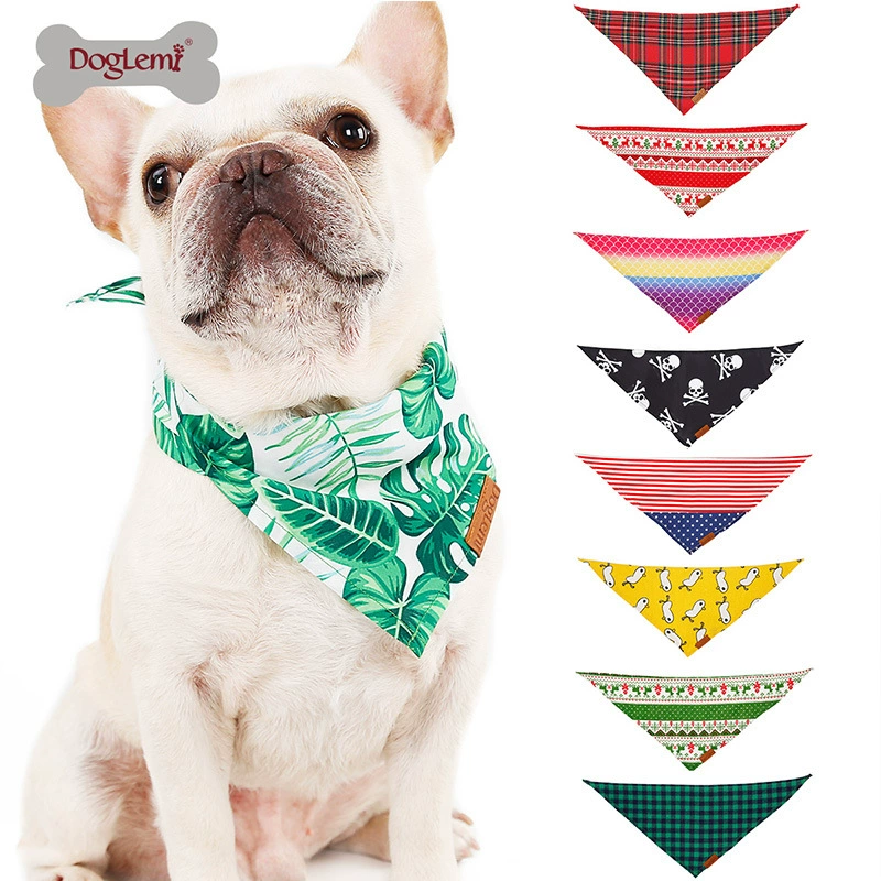 Домашнее животное треугольник полотенце собака многоцветный шарф слюны полотенце мода классический фестиваль кошка собака платок нагрудник