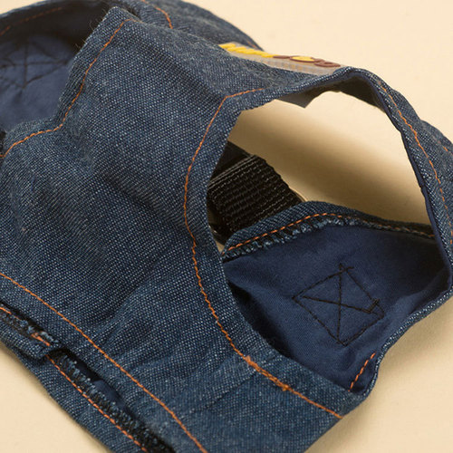 Breathable denim pet harness dog back strap leash vest camouflage traction harness anti-explosion multi-color