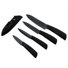 便携水果刀削皮切水果刀宝宝婴儿辅食刀黑刃陶瓷刀水果刀带套刀鞘