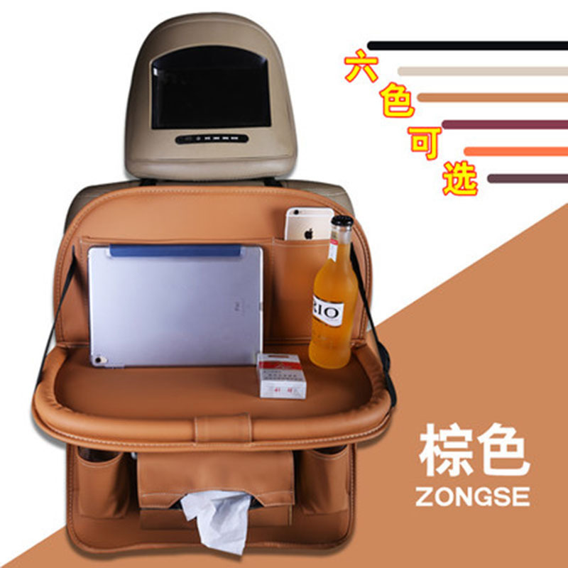 Respaldo del coche de LA PU bolsa de almacenamiento asiento colgando bolsa de coche multifuncional bolsa de almacenamiento de asiento de fábrica al por mayor