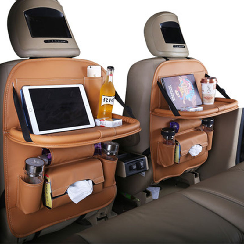 Respaldo del coche de LA PU bolsa de almacenamiento asiento colgando bolsa de coche multifuncional bolsa de almacenamiento de asiento de fábrica al por mayor