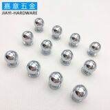 Шариковая дверная ручка из цинкового сплава, простая круглая ручка с одним отверстием для ящиков, аксессуары для фурнитуры для мебельного шкафа