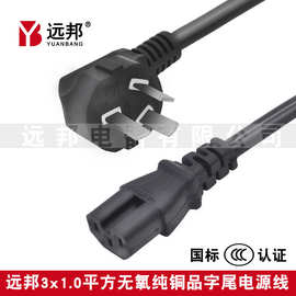 远邦电饭煲电源线带插头国标三插电炒锅三孔 三芯电源延长线电线