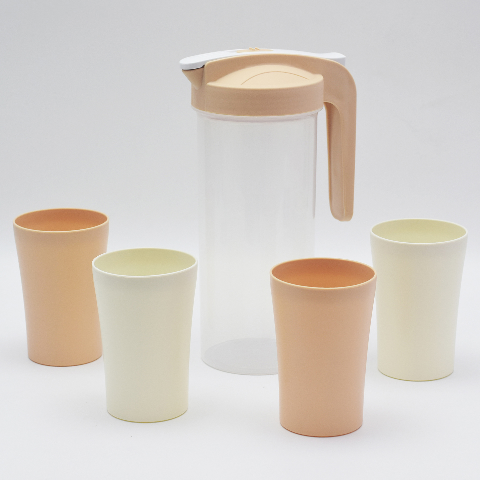 Suministro directo de fábrica 1.6L una olla cuatro tazas selladas portátil hervidor de plástico traje imprimible LOGO regalo hervidor de agua fría