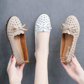 Women's low-heeled flat loafers，size35-40，女式平底豆豆单鞋