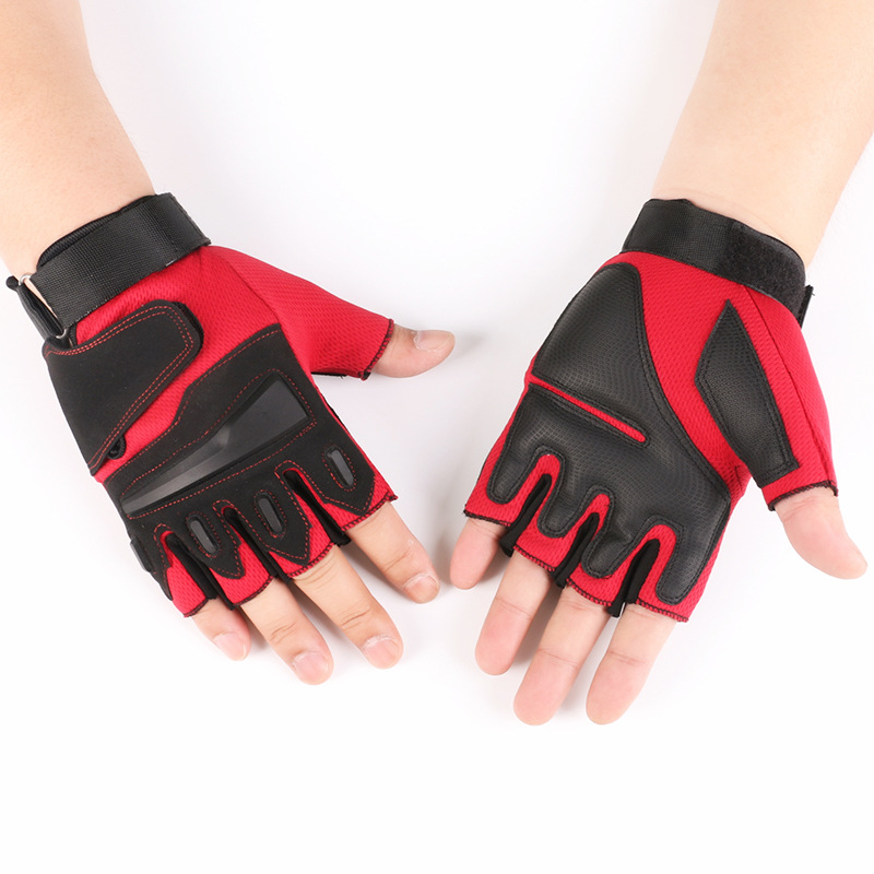Nuevo medio dedo guantes tácticos negro águila fitness lucha guantes de campo deportes ciclismo montañismo medio dedo guantes