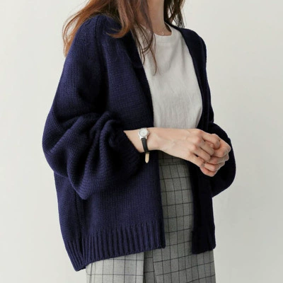 Короткий вязаный кардиган, корейский стиль, короткая куртка, one size (2–10 лет), casual демисезон