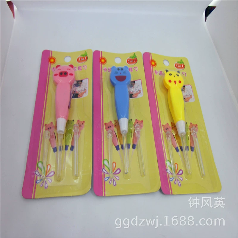 Светящаяся Ушная ложка Сменная электронная светящаяся Ушная ложка Оптовая практичный подарок One Yuan Store Детская светящаяся игрушка