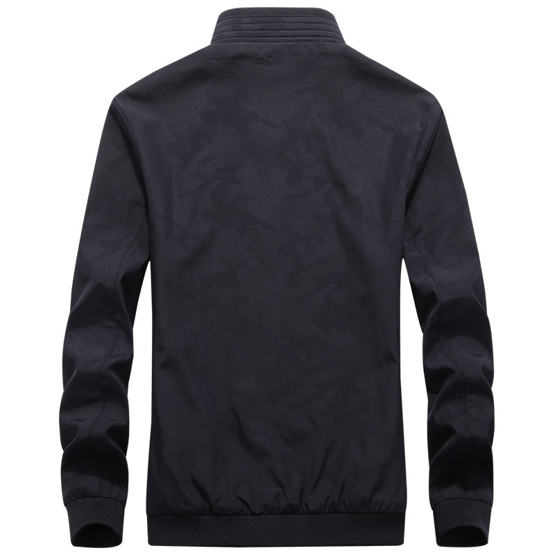 Chaqueta de camuflaje transfronteriza de primavera y otoño para hombres delgada y transpirable collar de pie moda casual todo partido guapo chaqueta de hombre de moda