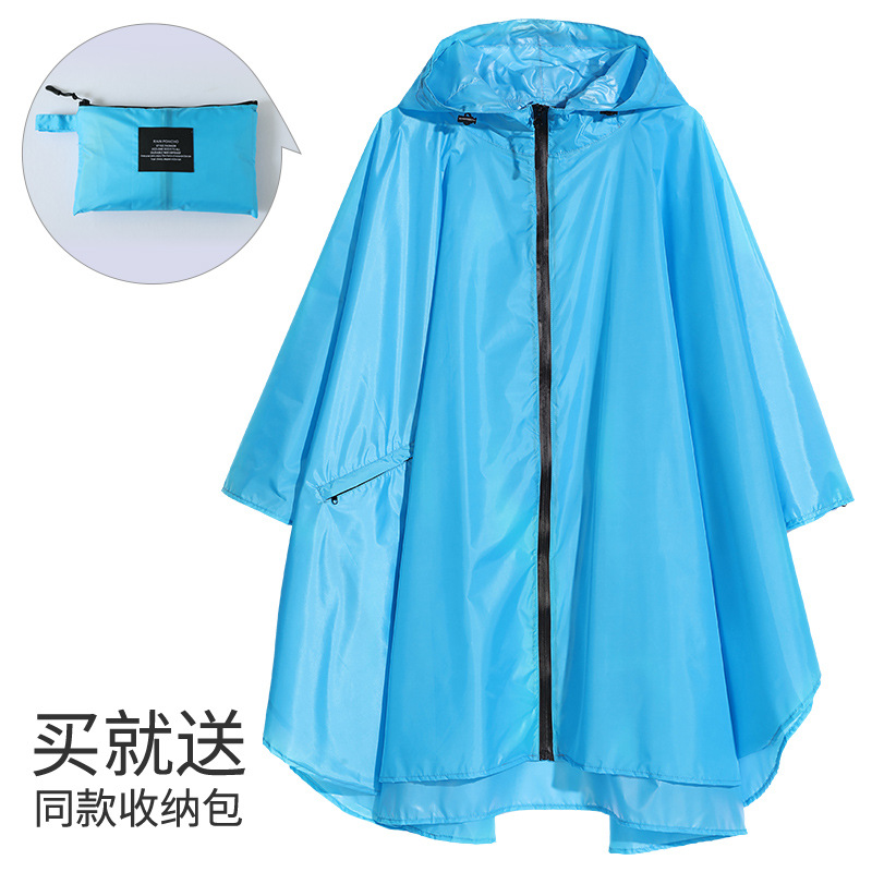 Fabricantes venden japonés Corea del Sur moda Capa delgada hombres y mujeres adultos impermeable poncho mochila ciclismo Amazon comercio exterior image 27