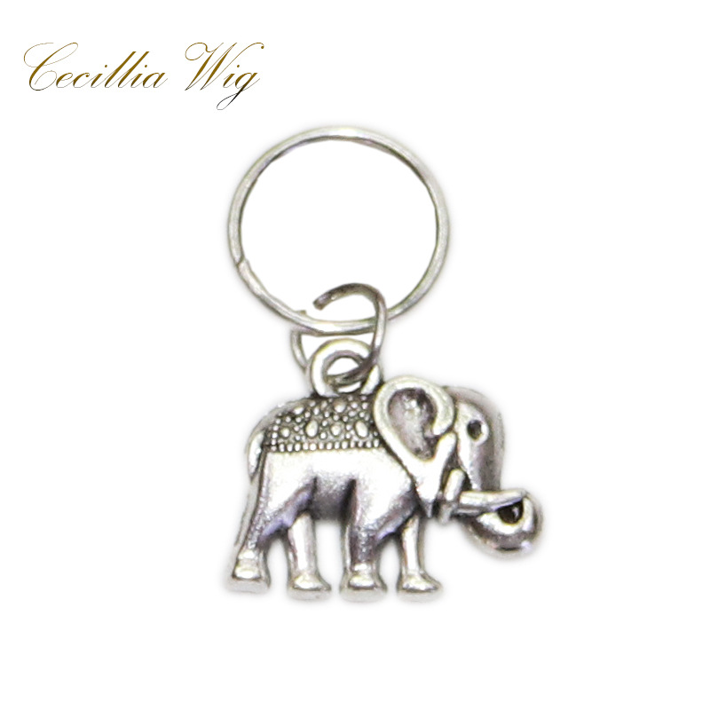 Peluca negra joyería anillo Africano Twist trenza de primavera trenza de tres hilos trenza hueca anillo de extensión de cabello trenza sucia anillo decorativo