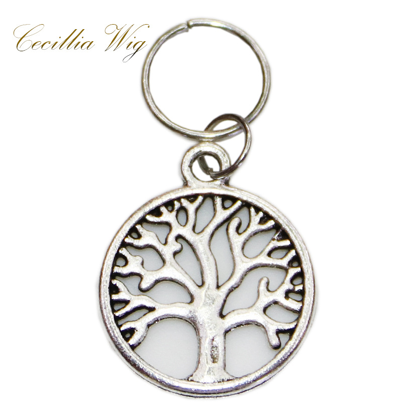 Peluca negra joyería anillo Africano Twist trenza de primavera trenza de tres hilos trenza hueca anillo de extensión de cabello trenza sucia anillo decorativo