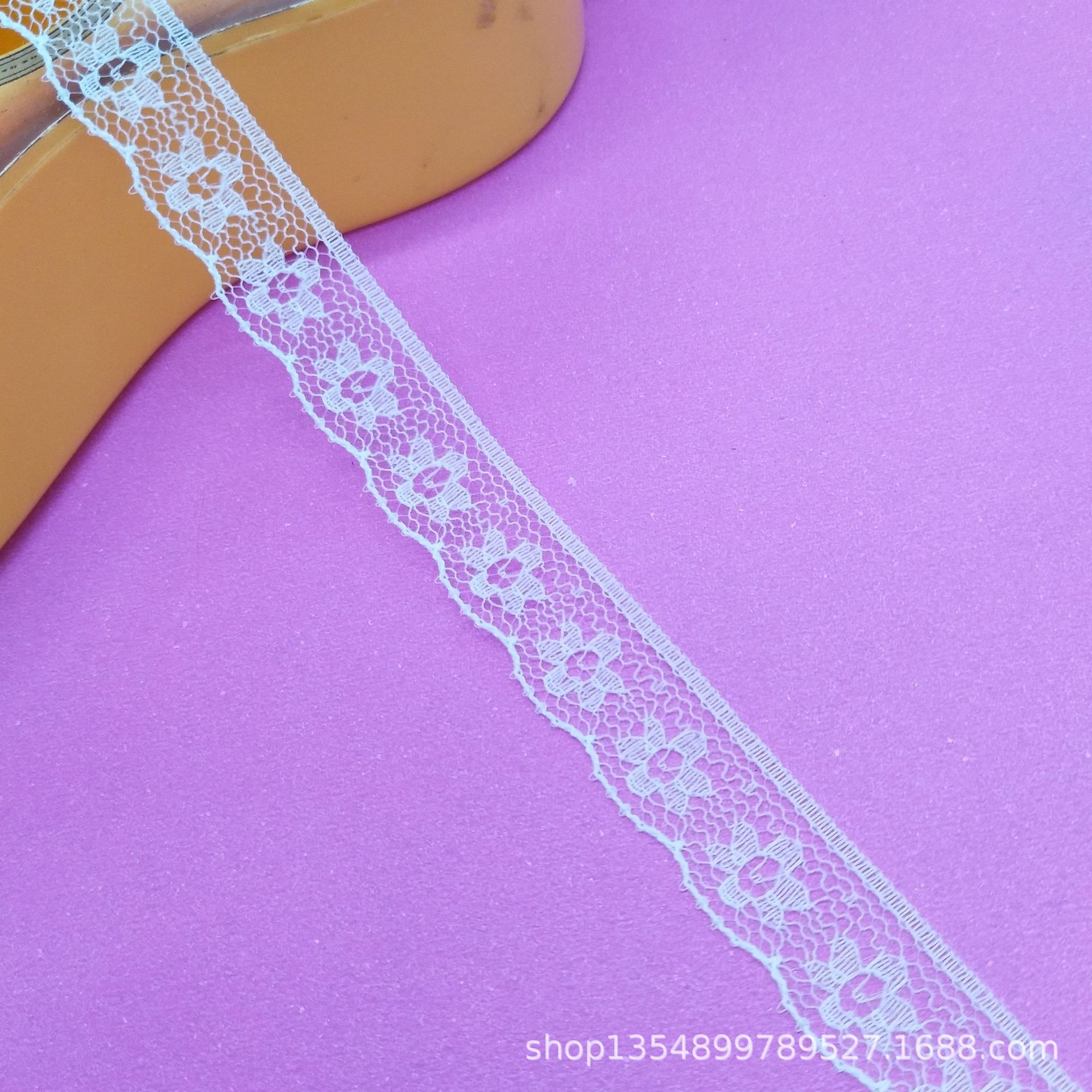 厂家现货批发1.4cm无弹蕾丝花边 工艺品发饰 手套装饰 花边