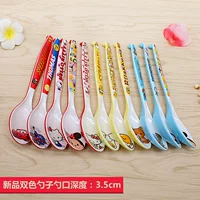 Cartoon Cute Creative Spoon, Children's Tableware, double-color anti-fall design