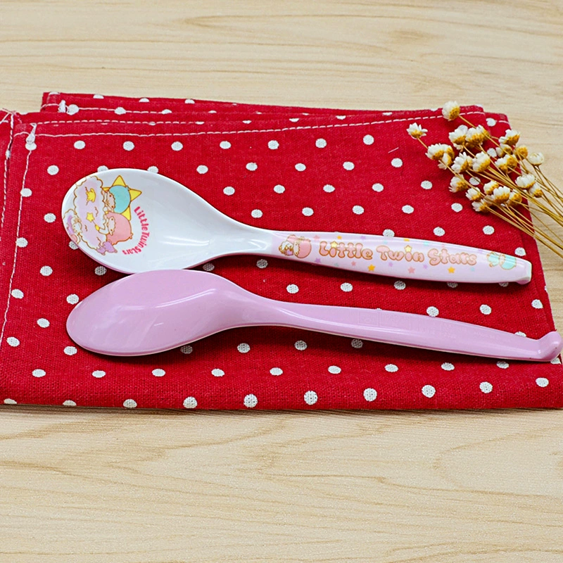Cartoon Cute Creative Spoon, Children's Tableware, double-color anti-fall design
